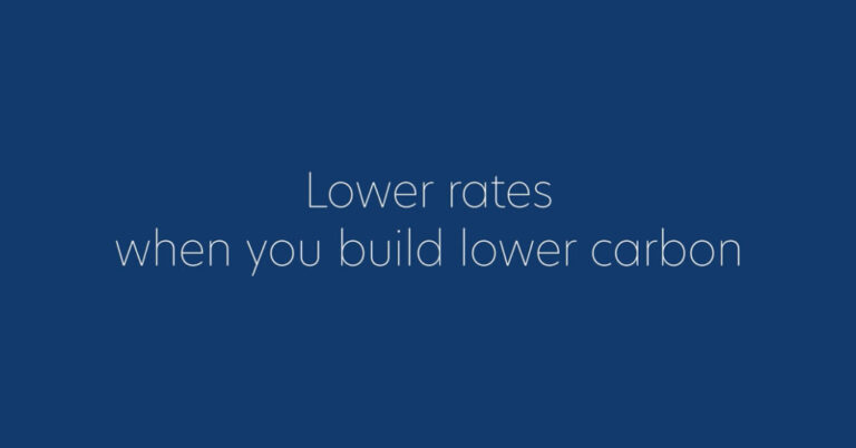 Lower rates for lower carbon