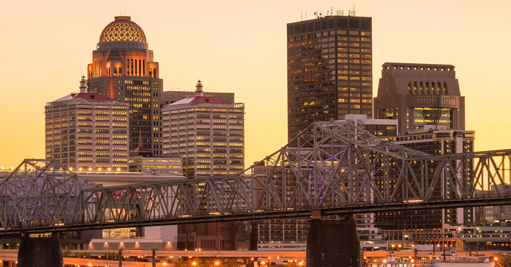 Skyline image of Louisville, Kentucky