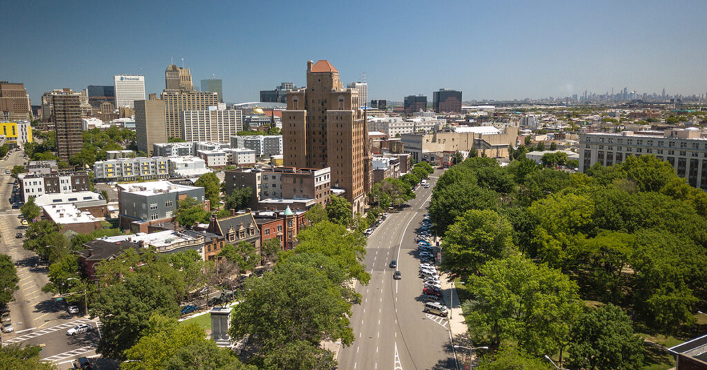 Skyline image of Newark, New Jersey