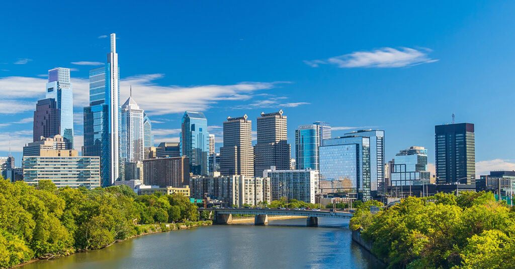 Skyline of Philadelphia, Pennsylvania