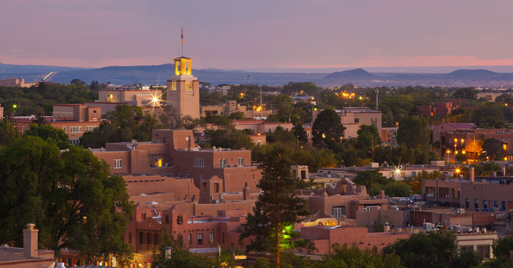 Skyline of Santa Fe, New Mexico