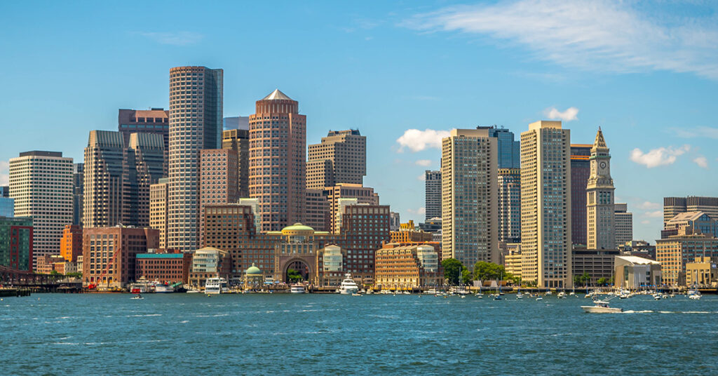 Skyline image of Boston, Massachusetts